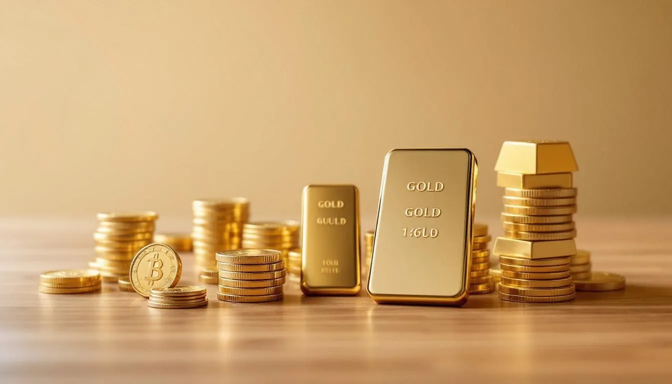 An overview of the top gold IRA companies for 2025, featuring gold coins and bullion.