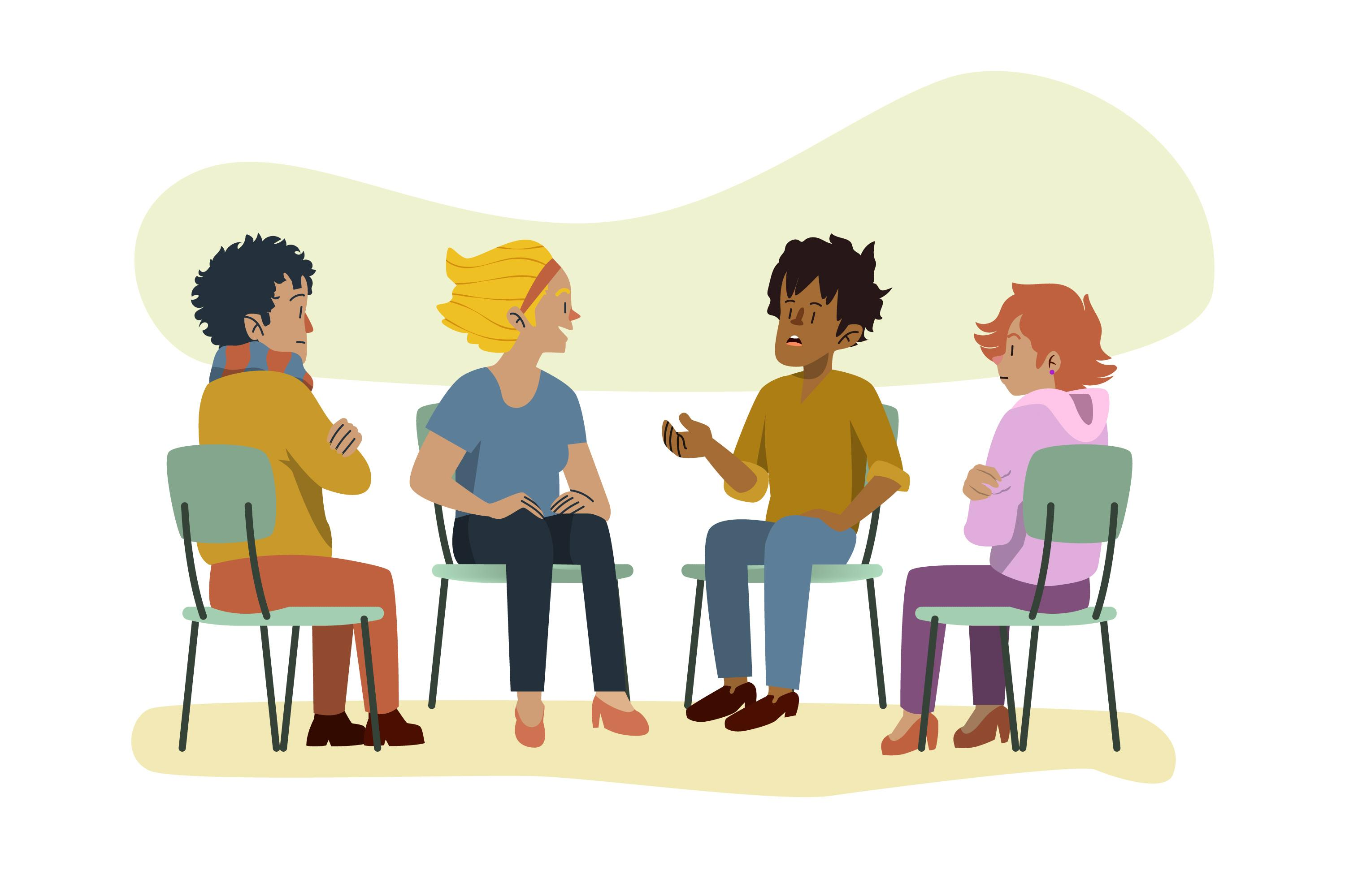 talking to friends can provide support as people can speak about personal experience and their mental health problem 