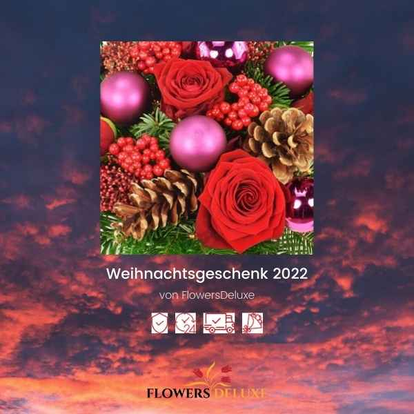 Weihnachtsgeschenk 2022 mit FlowersDeluxe