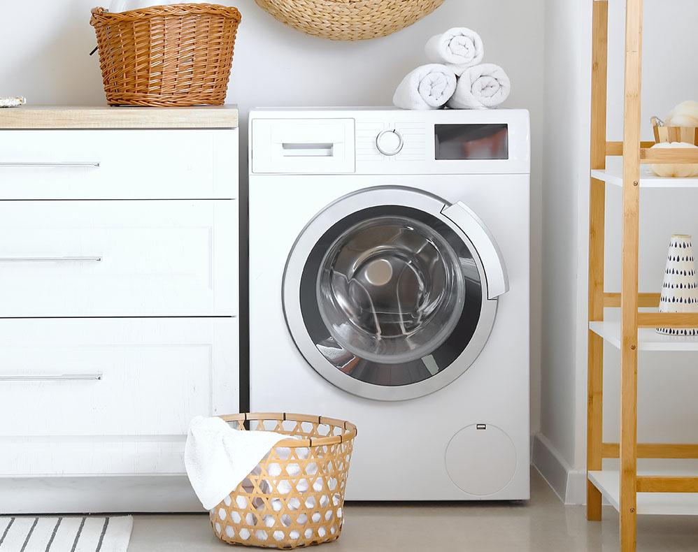 To keep your laundry room clean, clean your washing machine
