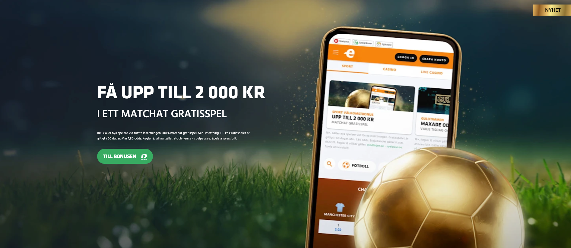 Expekt onlinespel bonus