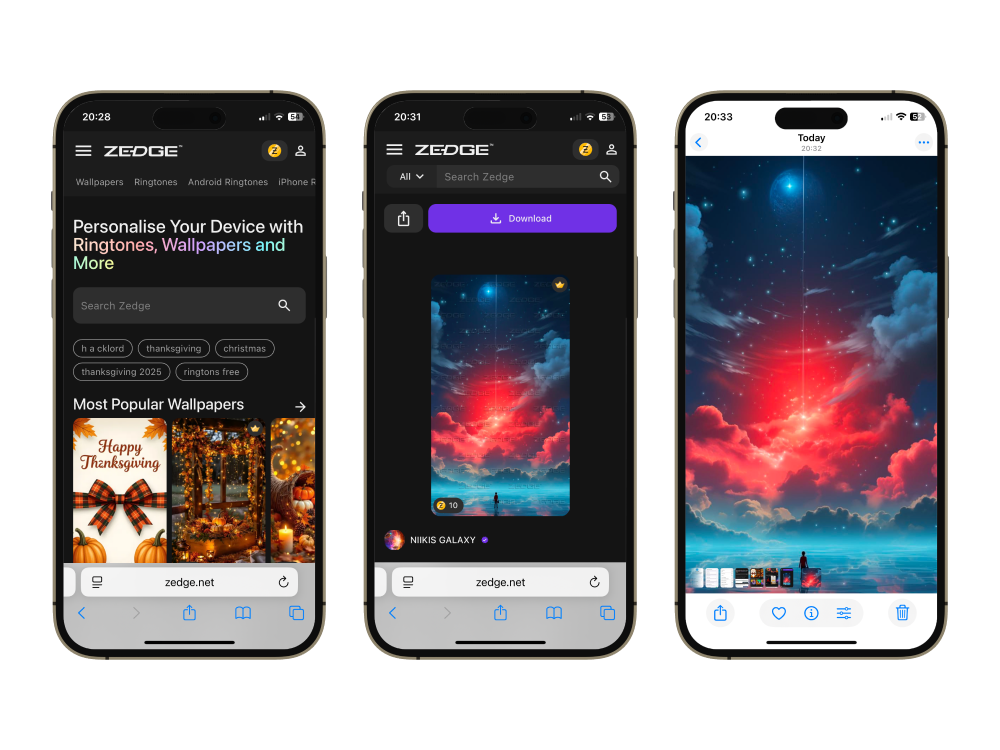 How to Download and Set Zedge Wallpapers