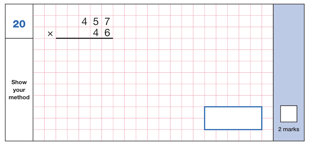 Arithmetic Paper 1 - Question 20