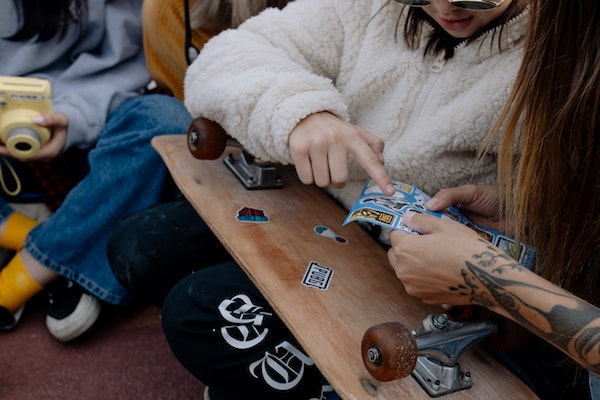 Customize your skateboard with a selection stickers and decals