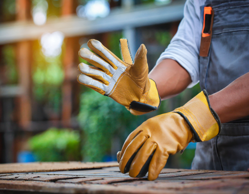 leather gloves - hand gloves