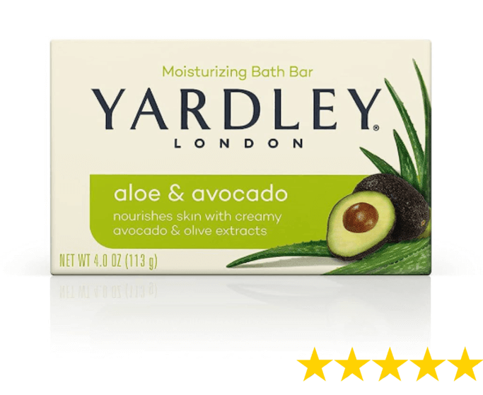 Yardley London Botanical Aloe & Avocado Naturally Moisturizing Bath Bar