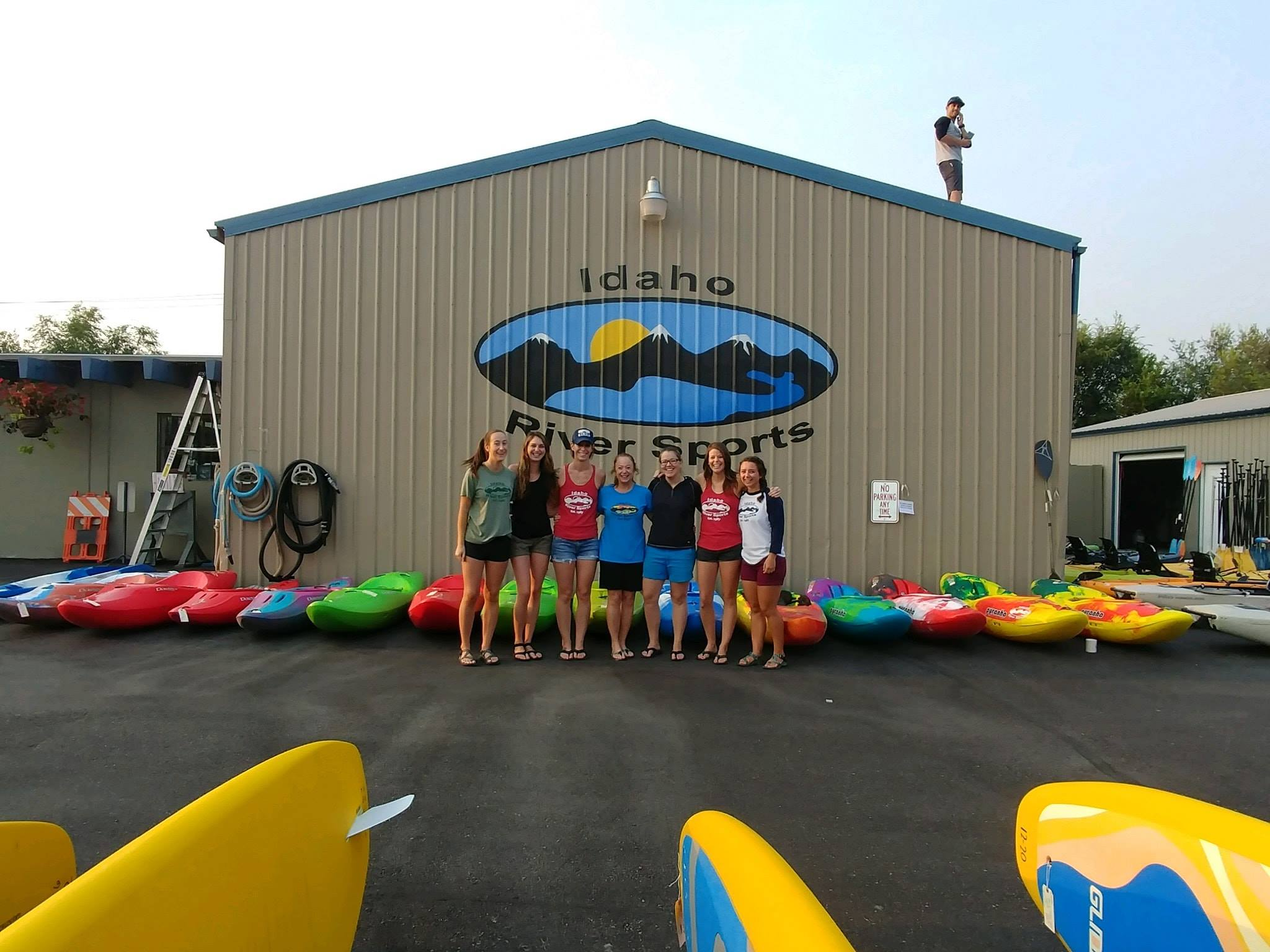 inflatable boards and a multi person paddle board