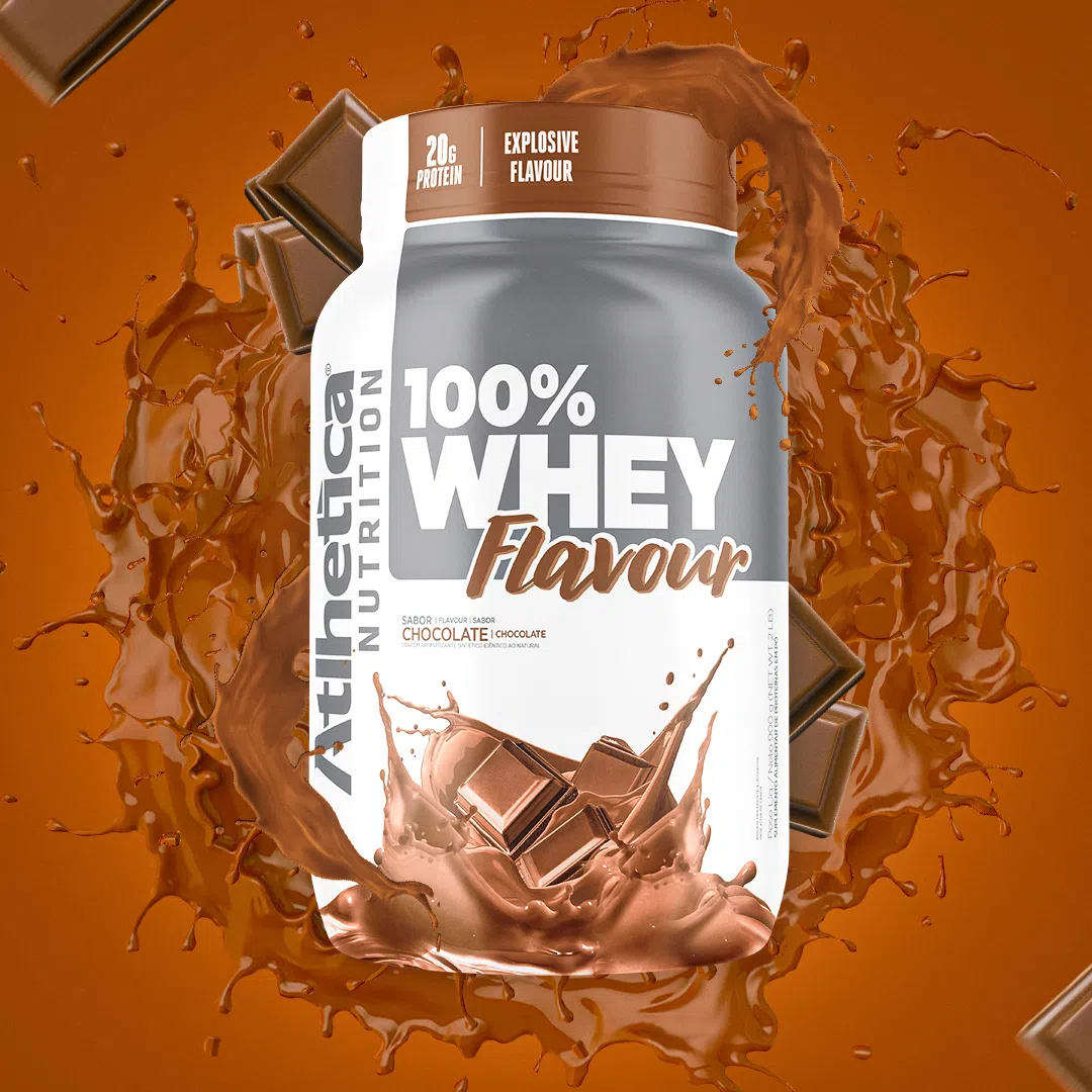 100% Whey Flavour da Atlhetica. Fonte da imagem: site oficial da marca.