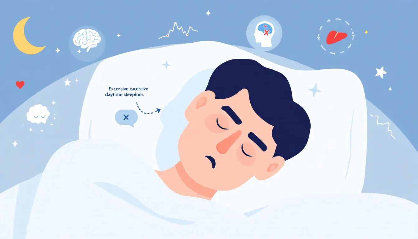 A person experiencing excessive daytime sleepiness due to sleep apnea.