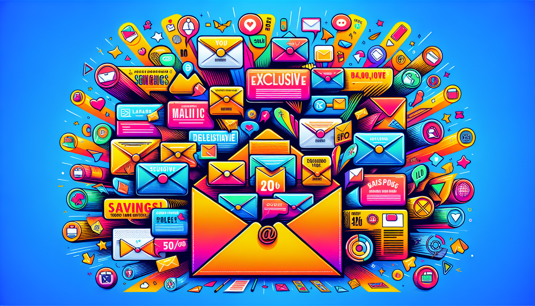 An illustration representing exclusive offers for email subscribers at Displays2go.