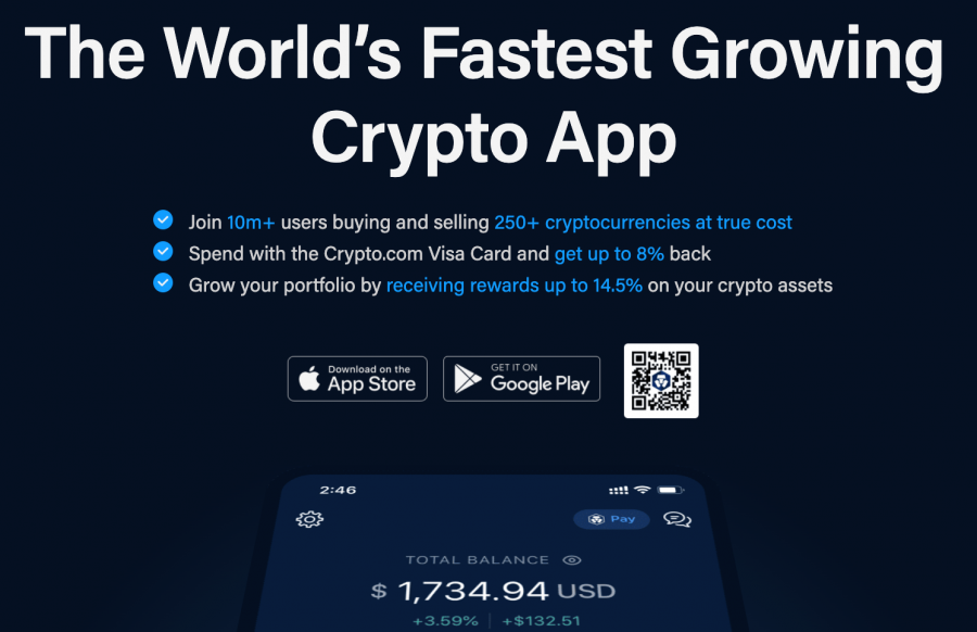 تحميل منصة Crypto.com على الهواتف المحمولة