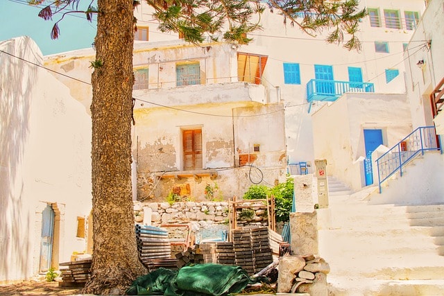 village, greece, naxos