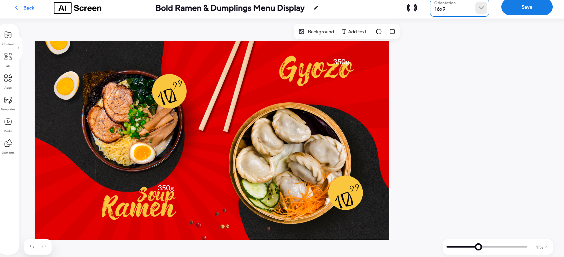How to Create a Digital Menu Board: A Beginner’s Guide 14 save and publish your menu design