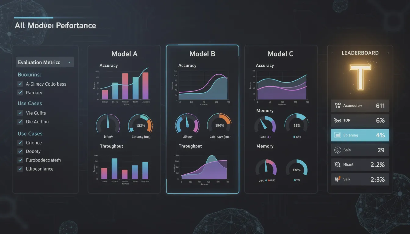 The image illustrates the performance of AI models in various business operations, highlighting the impact of ai automation and intelligent process automation on operational efficiency. It showcases how these technologies can enhance data analysis and automate repetitive tasks, ultimately driving business growth and improving customer experience.