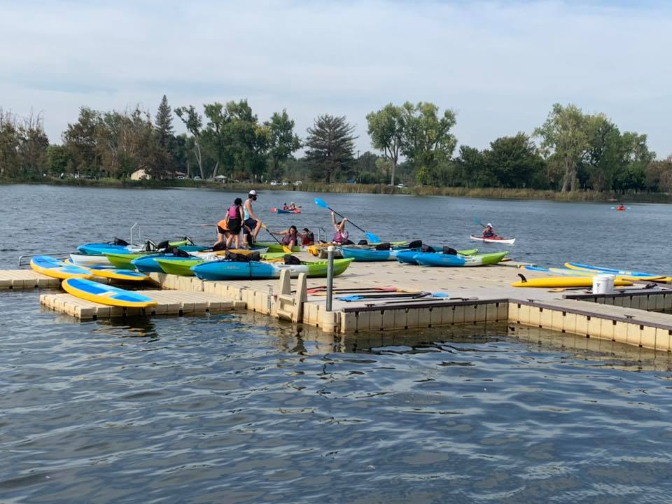 stand up paddle boards and kayaks