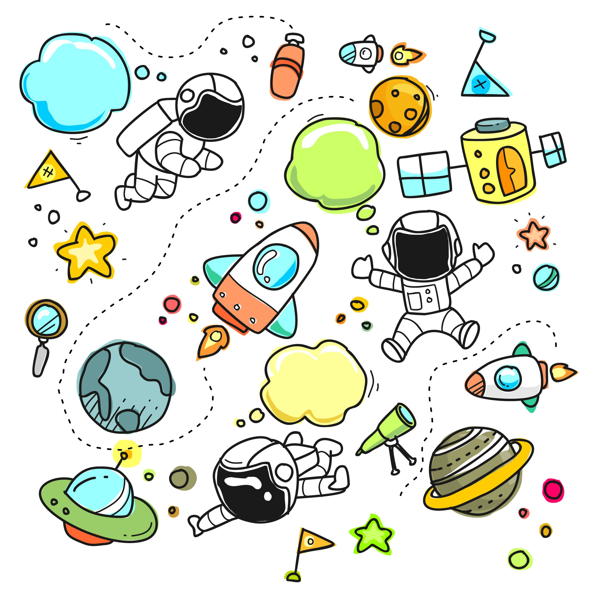 galaxy-themed stickers