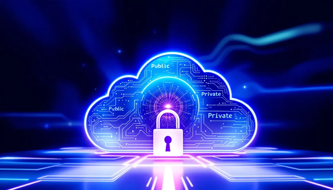 Ein Bild, das die Sicherheit und Compliance in der Hybrid Cloud veranschaulicht.