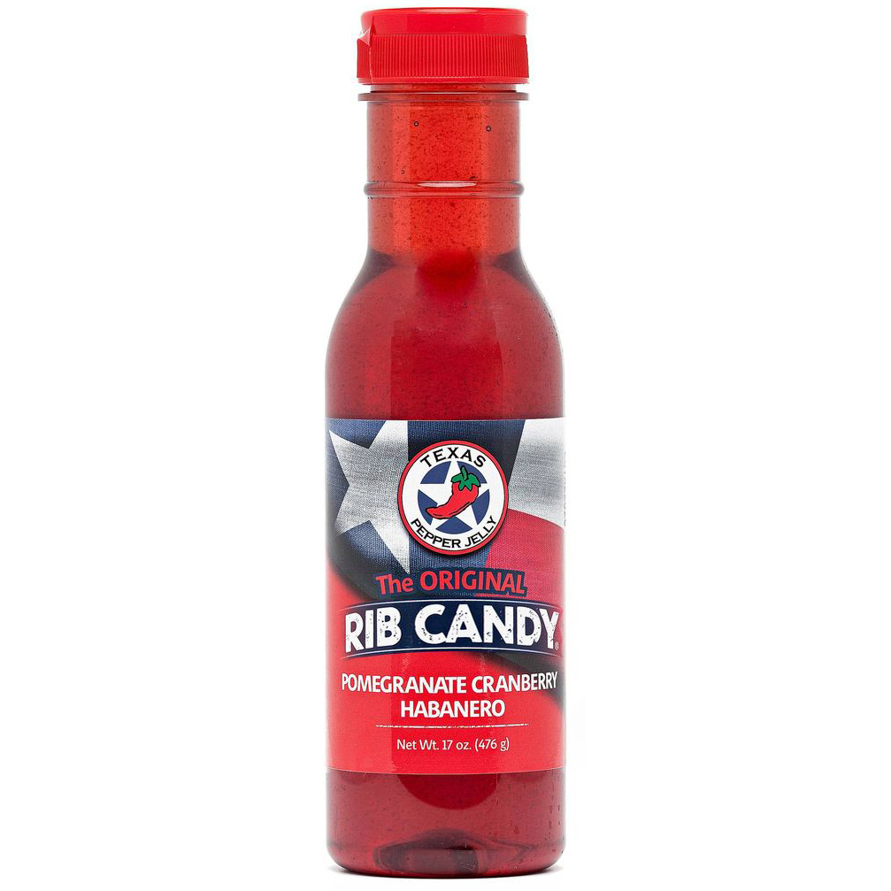 Texas Pepper Jelly Pomegranate Cranberry Habanero Rib Candy - 17oz Bottle