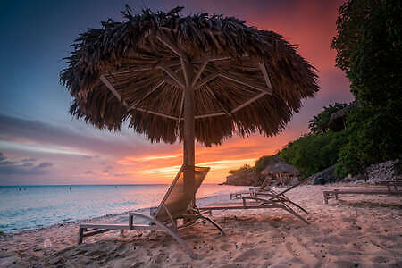 Curacao Vacation, Sunset on the West coast of Curacao