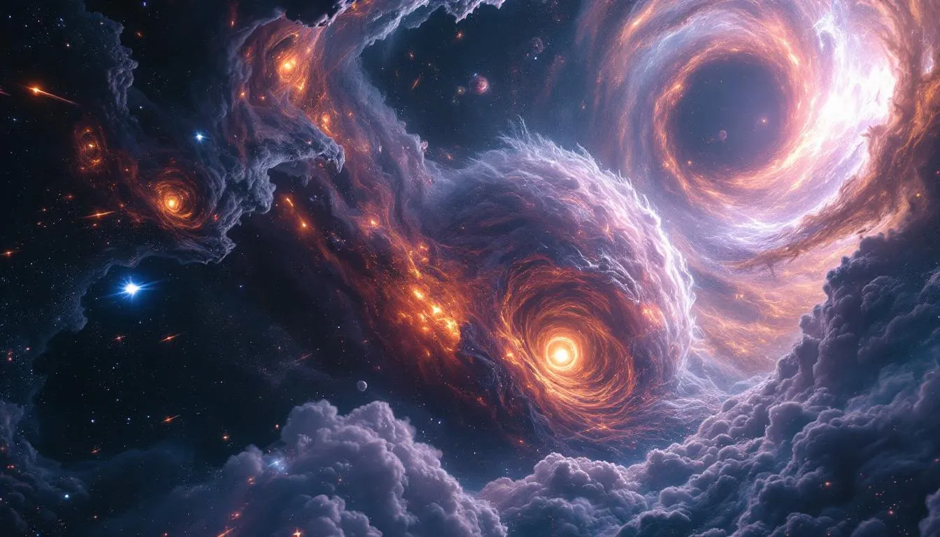 A visually stunning representation of space, inspired by Christopher Nolan's Interstellar.
