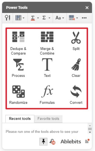 Google Sheets Power Tools Add-on