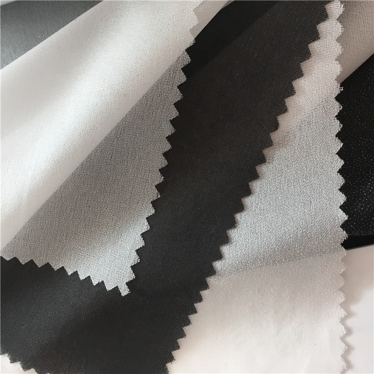 fusible interfacing or nonwoven interlining