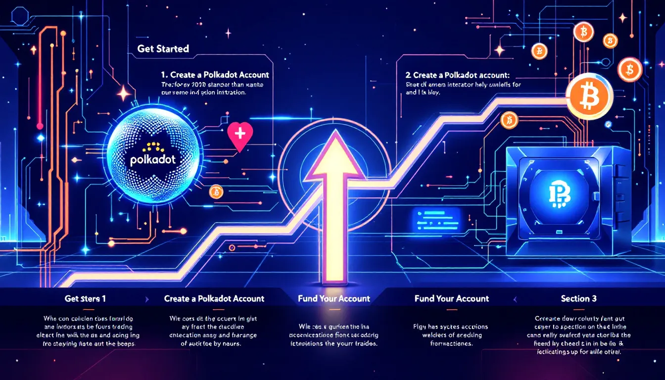A step-by-step guide illustration for starting polkadot futures trading.