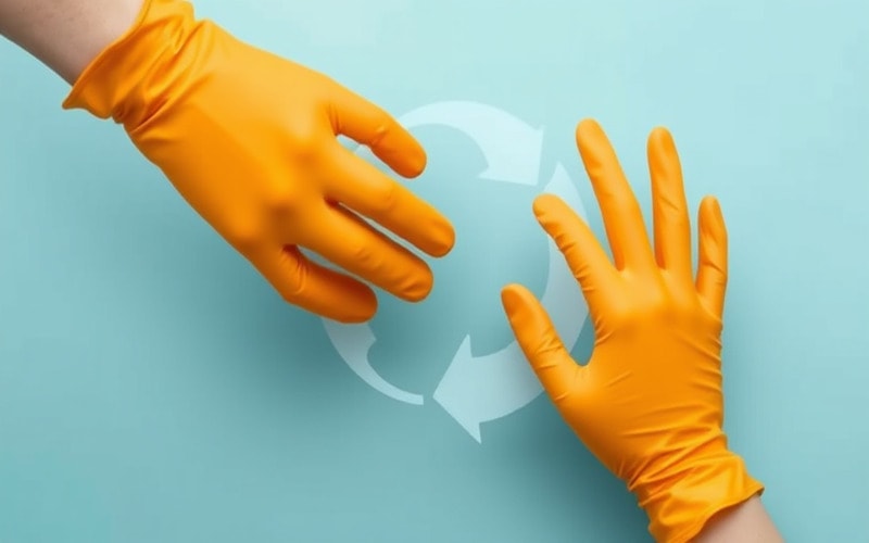 Rubber glove recycling