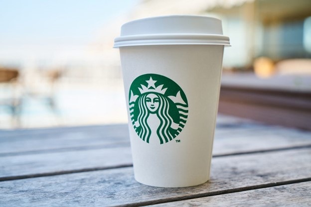 A cup of brand name coffee to signify business franchising, business structures