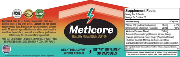 Meticore Label 