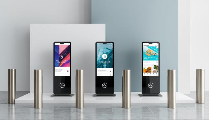 totems and bollards display for POS