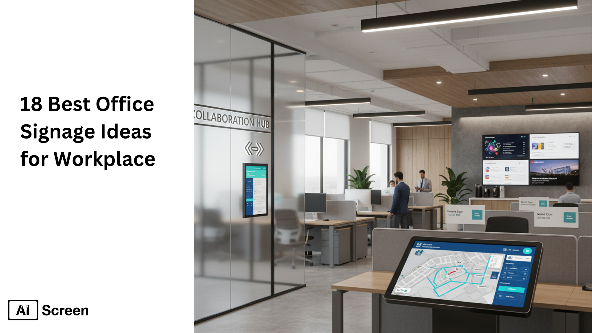 best office signage ideas for modern workplace design