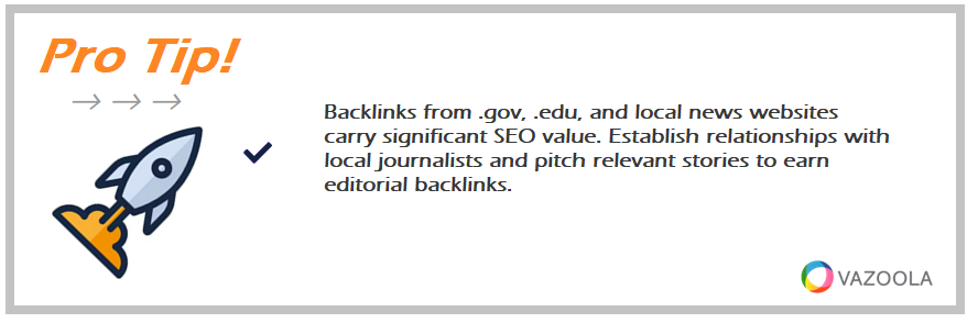 Backlinks from .gov, .edu, and local news websites carry significant SEO value. Establish relationships with local journalists and pitch relevant stories to earn editorial backlinks. 