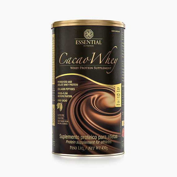 Cacao Whey da Essential Nutrition. Fonte da imagem: site oficial da marca.