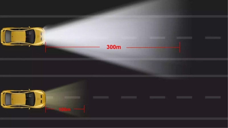 LS-62 offer better nightime visibility compared to Halogen bulbs