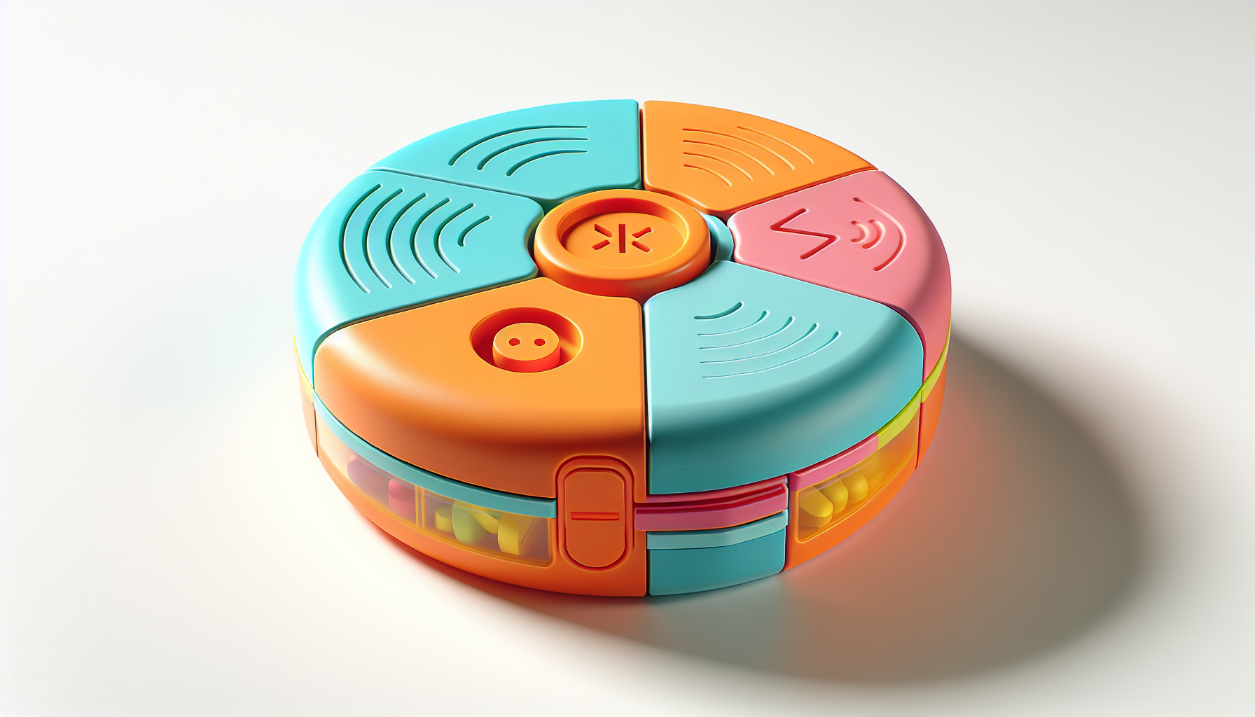 Childproof pill box with easy-open lid
