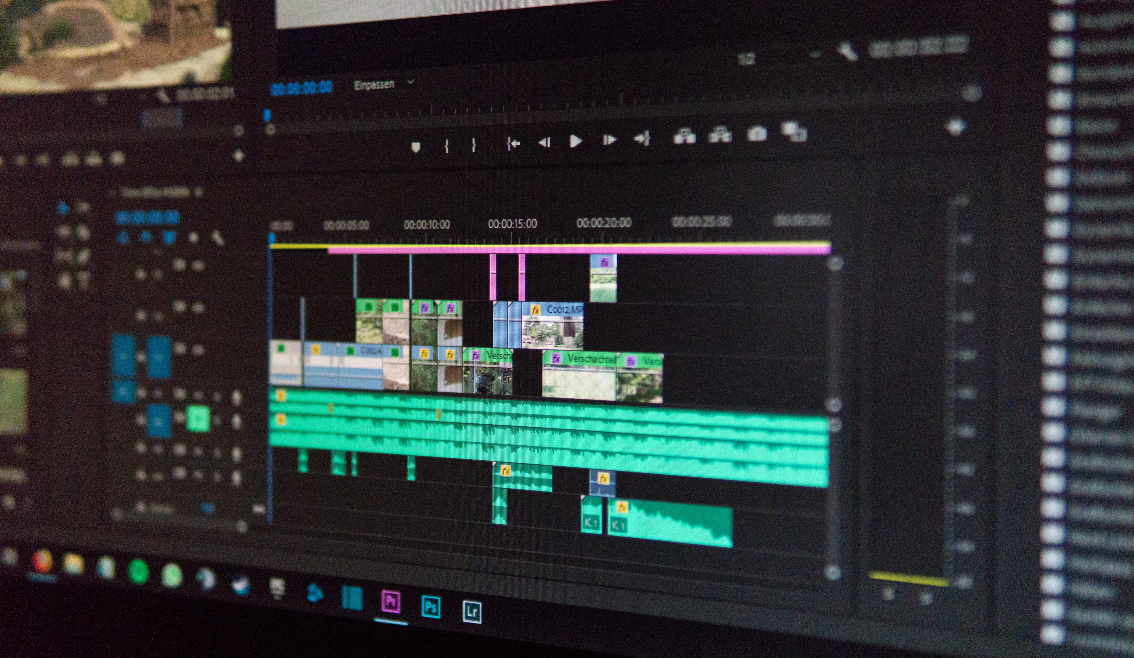 Editing with AI-powered video editing software