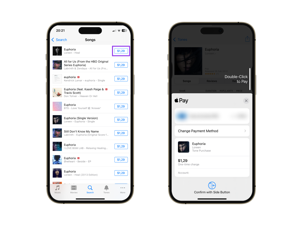Tap purchase