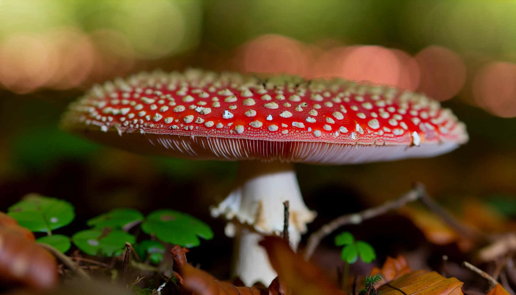 Amanita Muscaria mushroom close-up