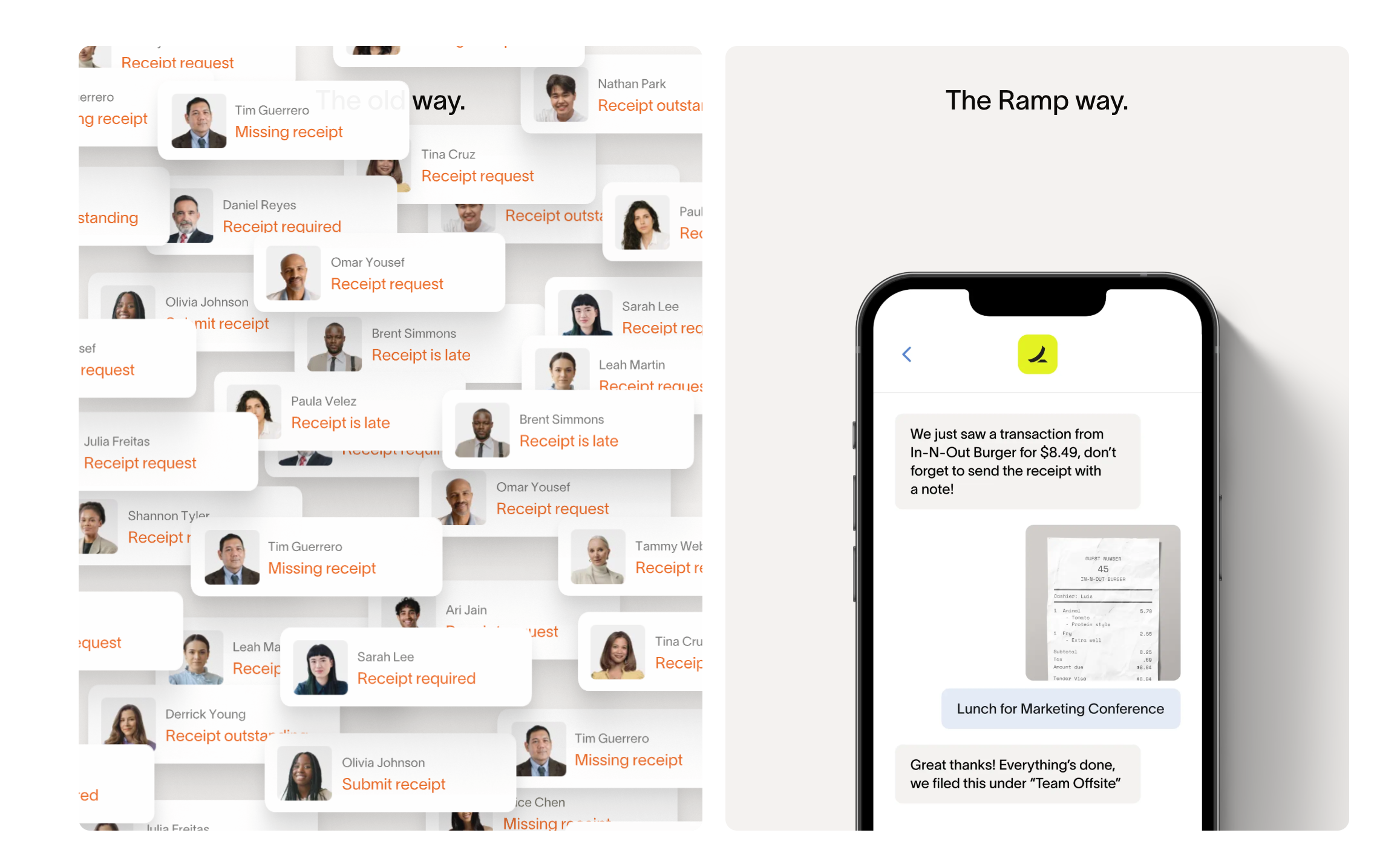 Ramp's expense management with machine learning