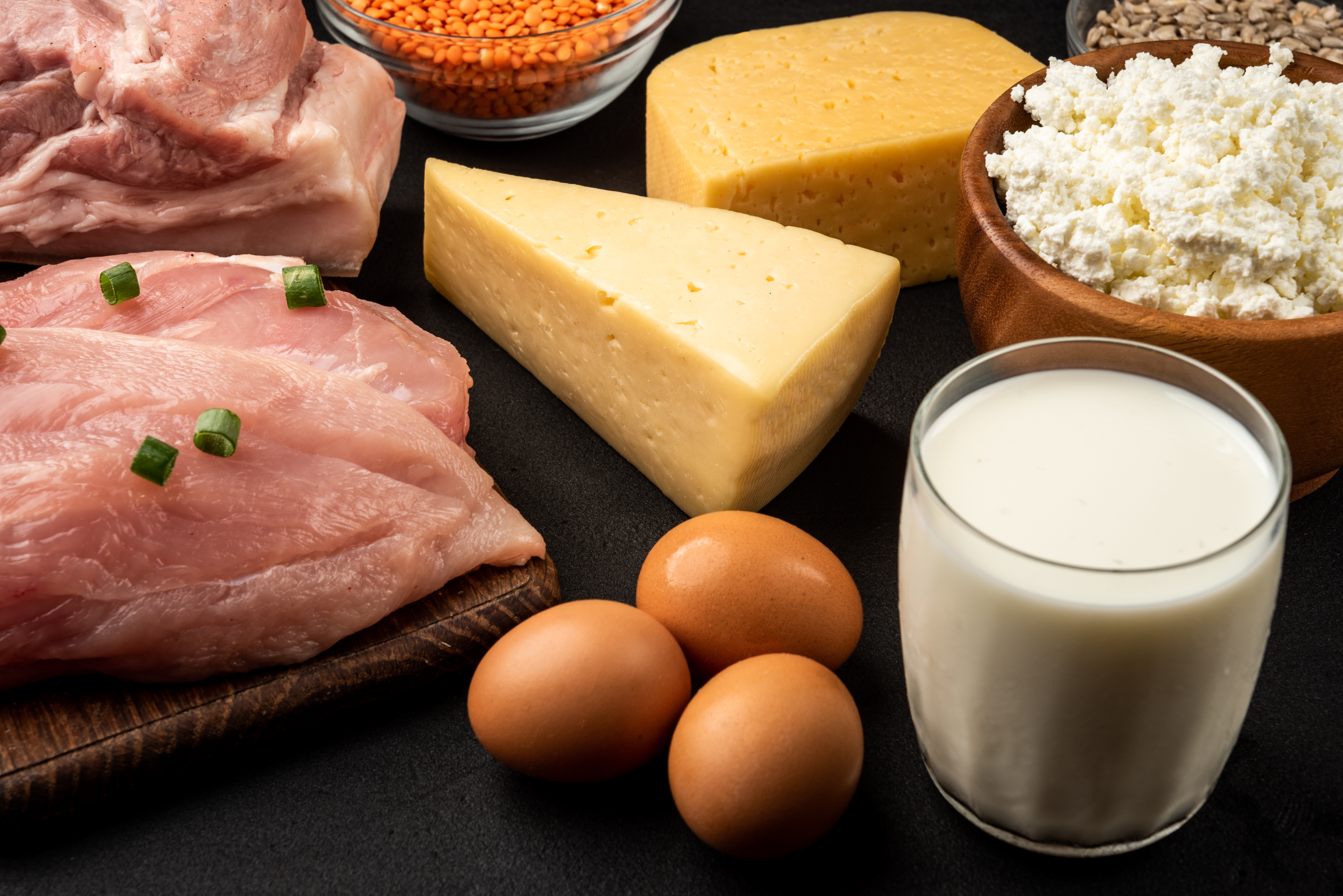 Healthy fats are a great way to gain weight . Cheese, milk and whole eggs all contact fat.