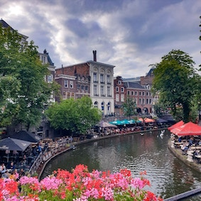 The beautiful canals in Utrecht 