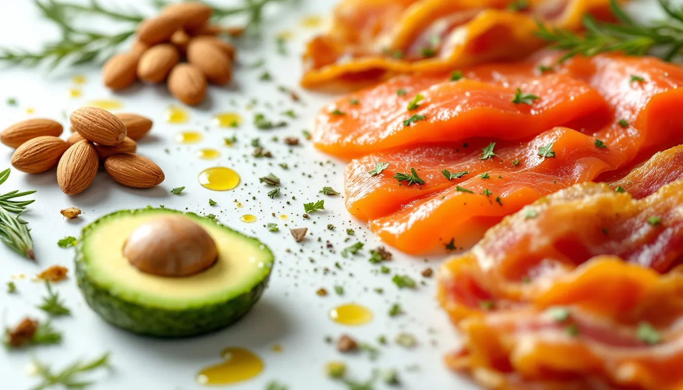 A variety of healthy fats that can aid in fat loss efforts.