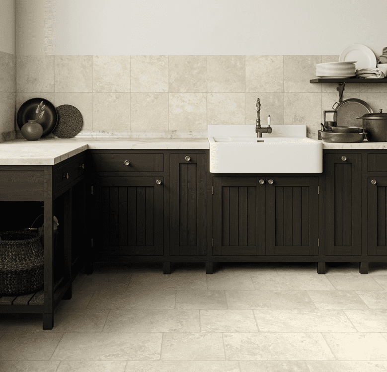 ravertine Light Glazed Porcelain Tiles by Frassinoro Tiles at EMC Tiles
