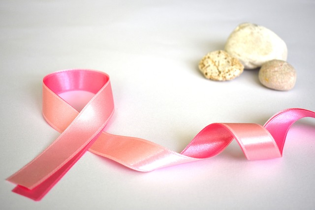picture of a pink ribbon for cancer awareness