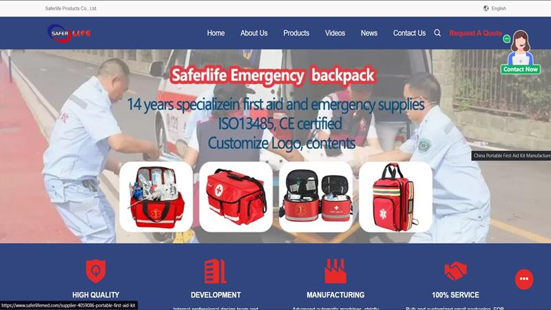 Saferlife Products home page.