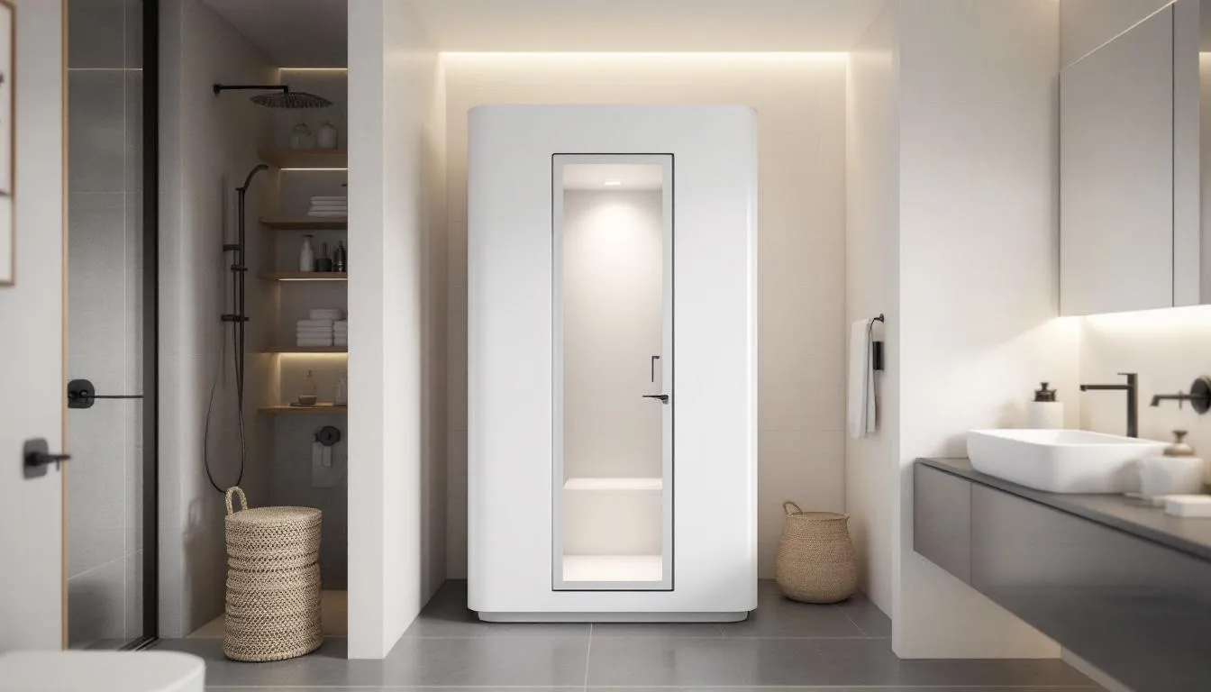 Installation tips for a compact sauna in a home.