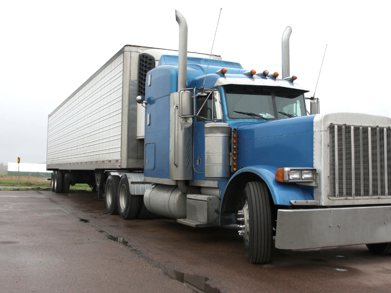 An image showing a tractor trailer in Duluth, GA.