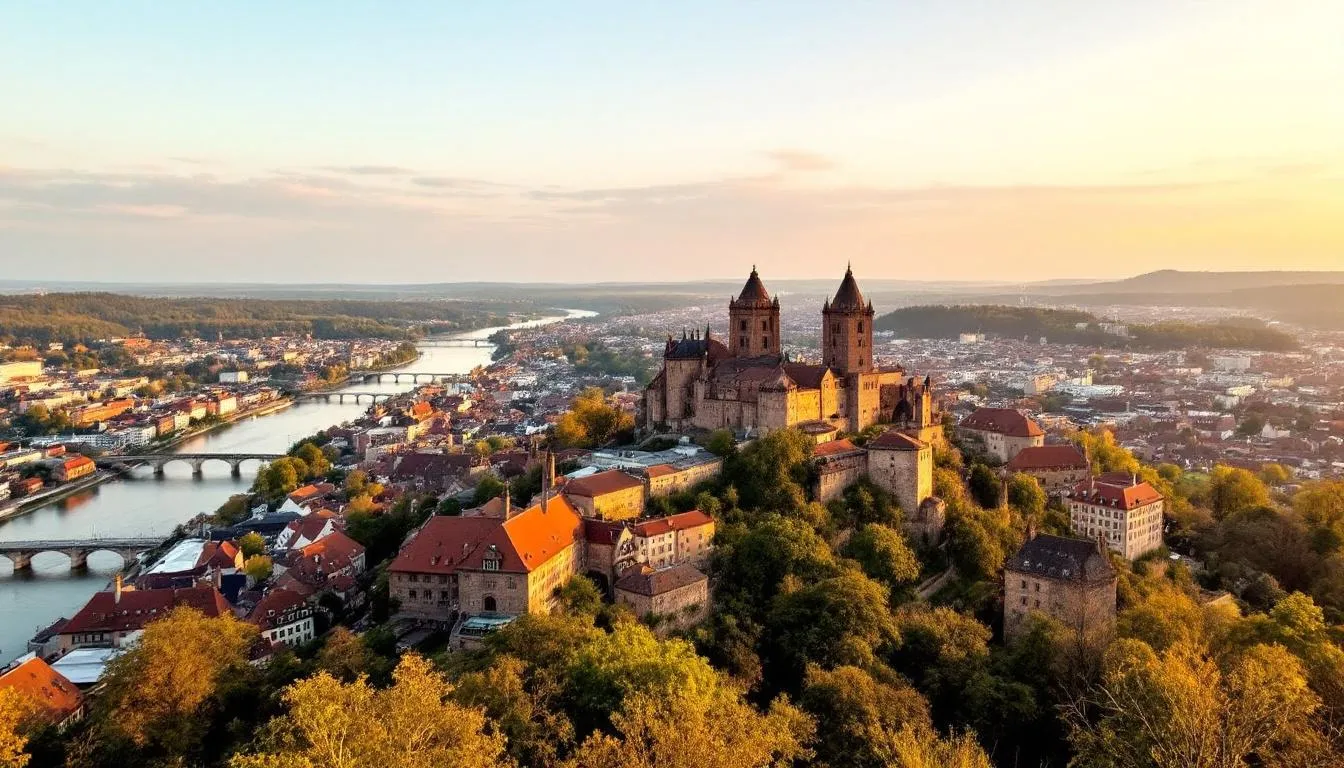 Das Heidelberger Schloss thront majestätisch über der Stadt Heidelberg und bietet einen atemberaubenden Panoramablick auf die Altstadt und den Neckar. Diese romantische Kulisse ist ein beliebter Ort für Trauungen und Hochzeitsplanungen, ideal für Paare, die ihr "Ja-Wort" in einer einmaligen Atmosphäre geben möchten.