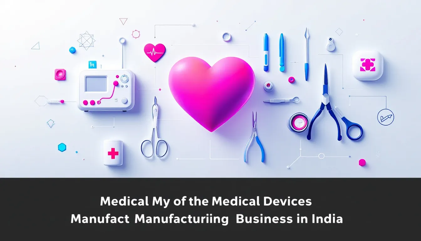 A visual representation of the medical devices manufacturing business in India.